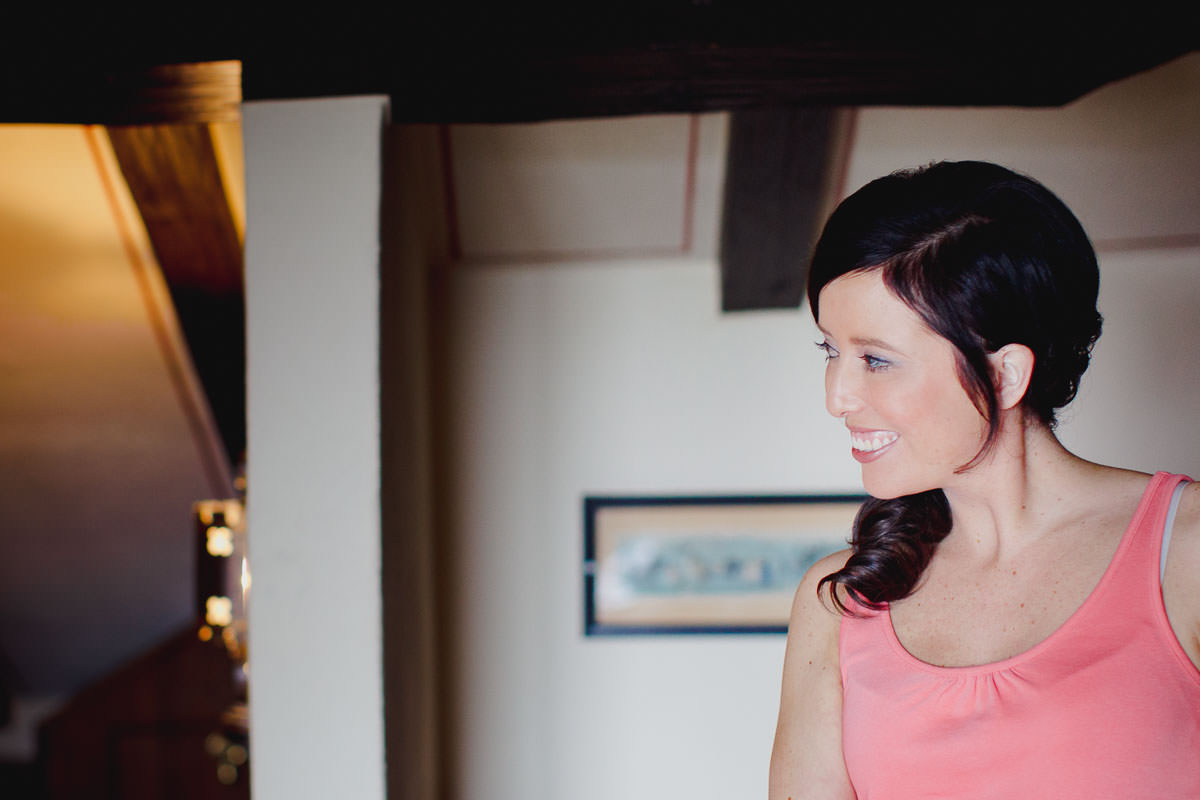 Hochzeit Burg Hornberg getting ready Braut