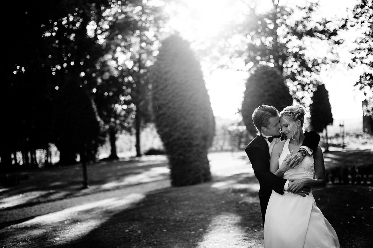 Hochzeitsfotos im Schlosspark des Schloss Assumstadt