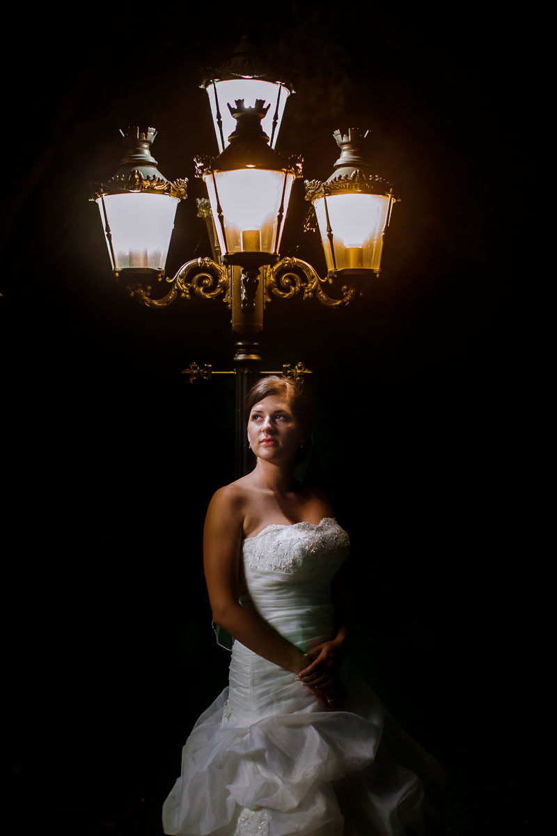 Hochzeitsfotos bei Nacht in Bad Homburg