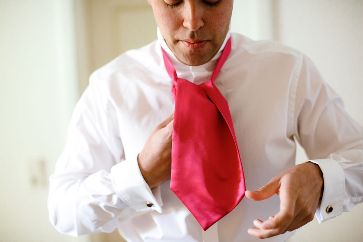 Krawatte Bindern auf Schloss Neuhaus