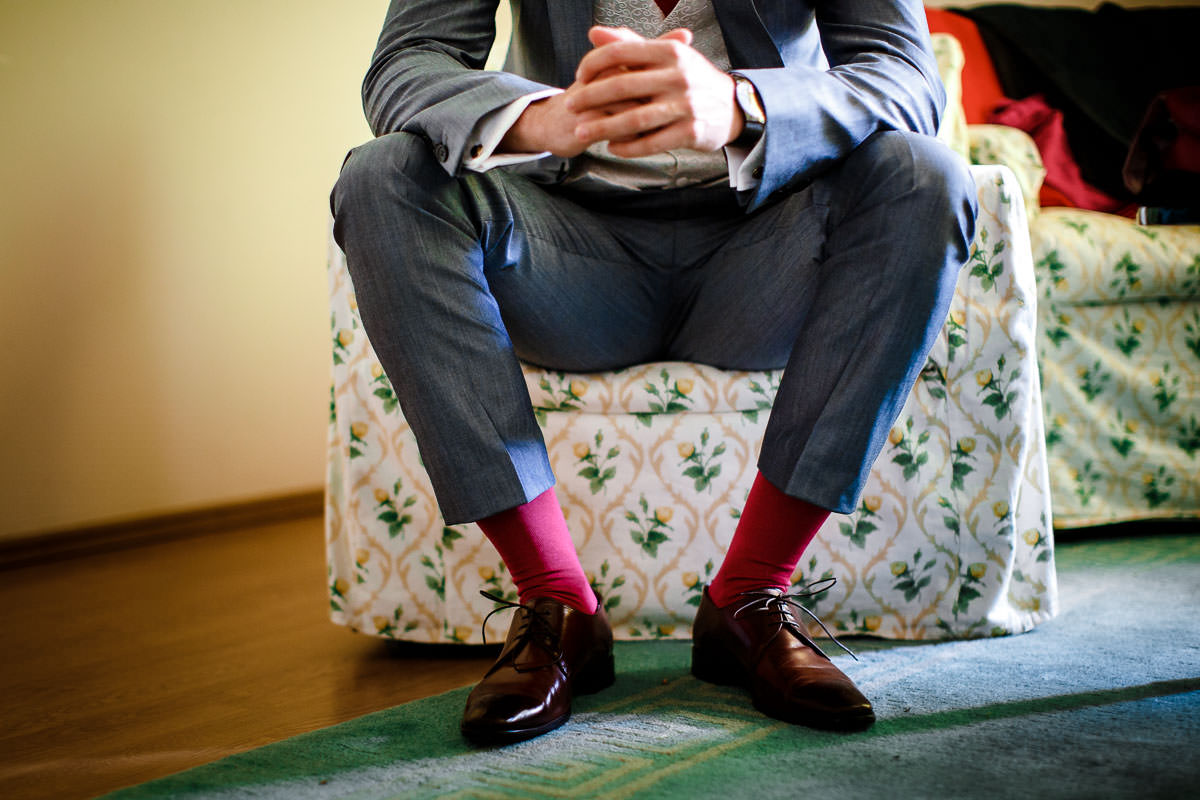 Socken Bräutigam Hochzeit 