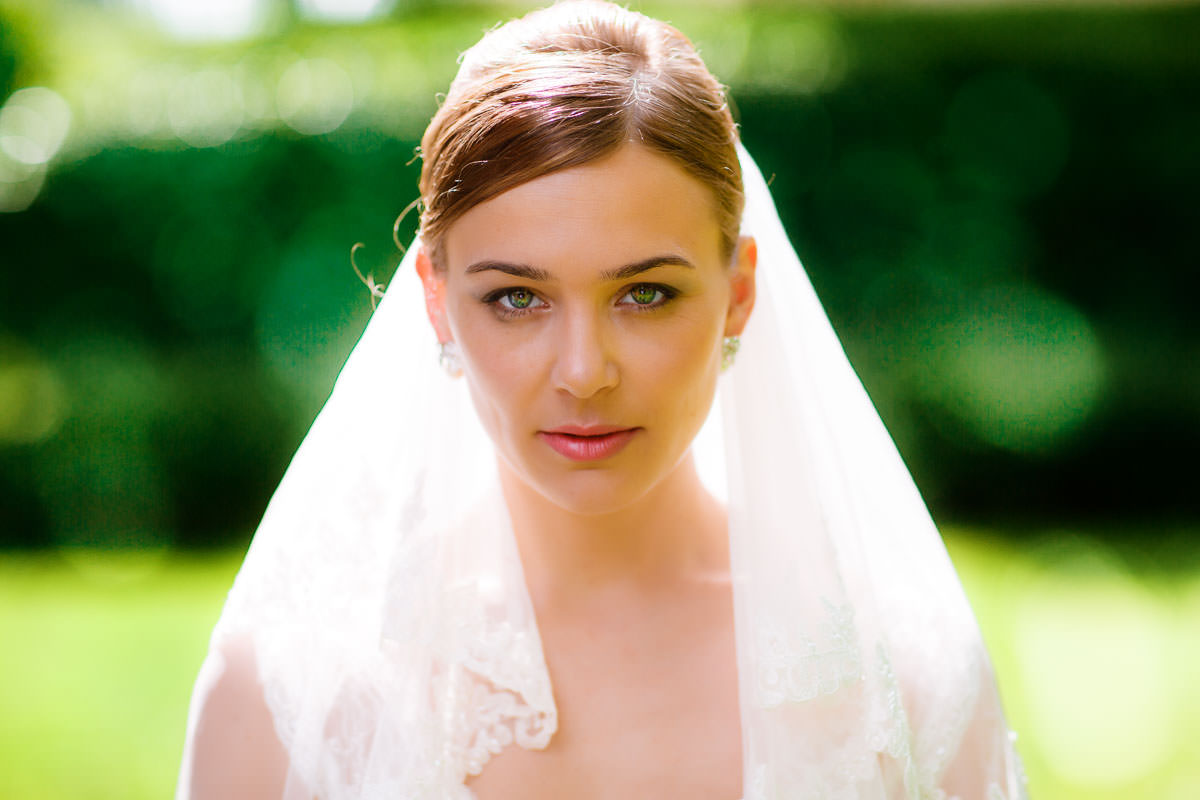 Brautfoto bei einer Hochzeit im Schloss Neuhaus