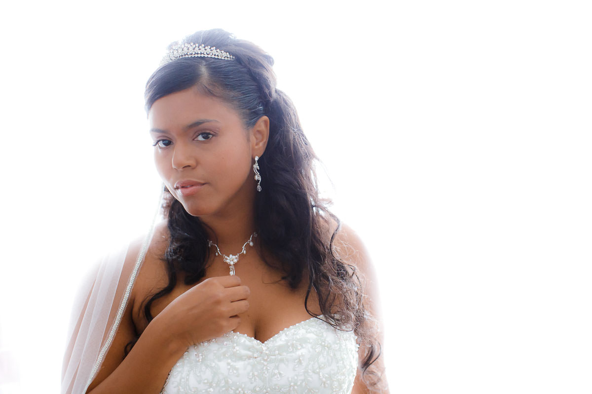 Brautfoto in Manheim während dem Brautstyling 