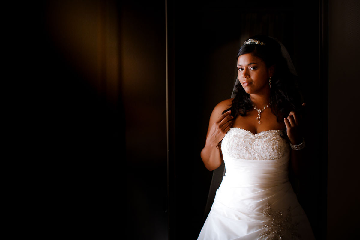 Brautfoto im Hotel in Mannheim