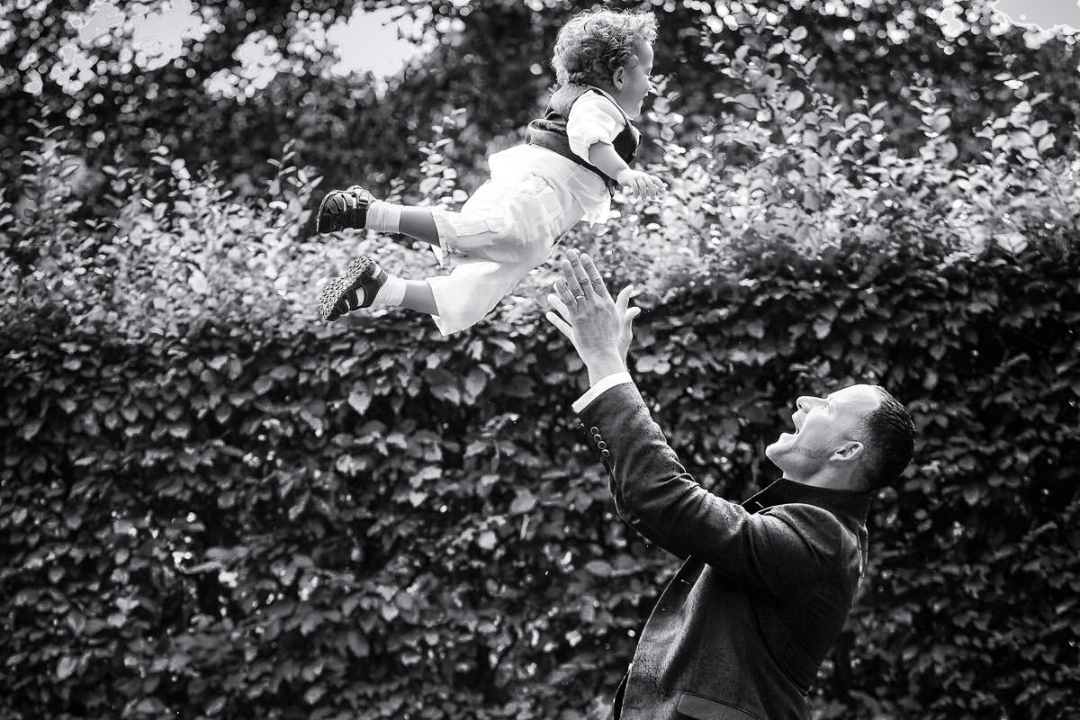 Bräutigam und Sohn im Luisenpark Mannheim
