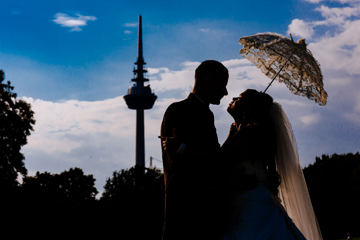 Hochzeitsbild Luisenpark Mannheim