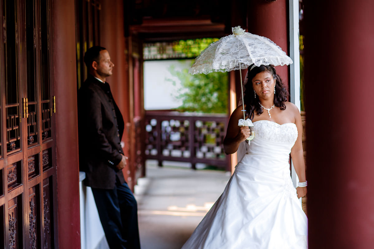 Hochzeitsfoto Luisenpark Mannheim