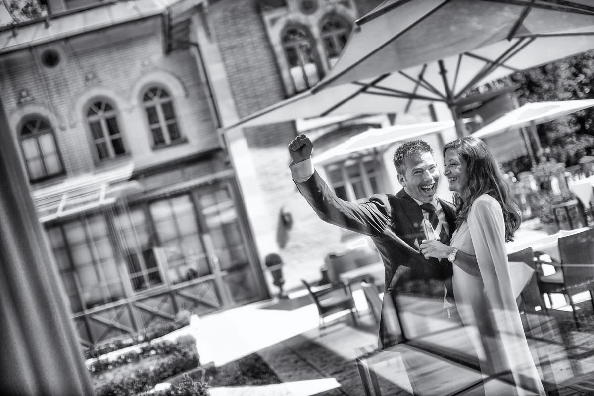 Hochzeitspaar im Hotel La Villa Starnberger See