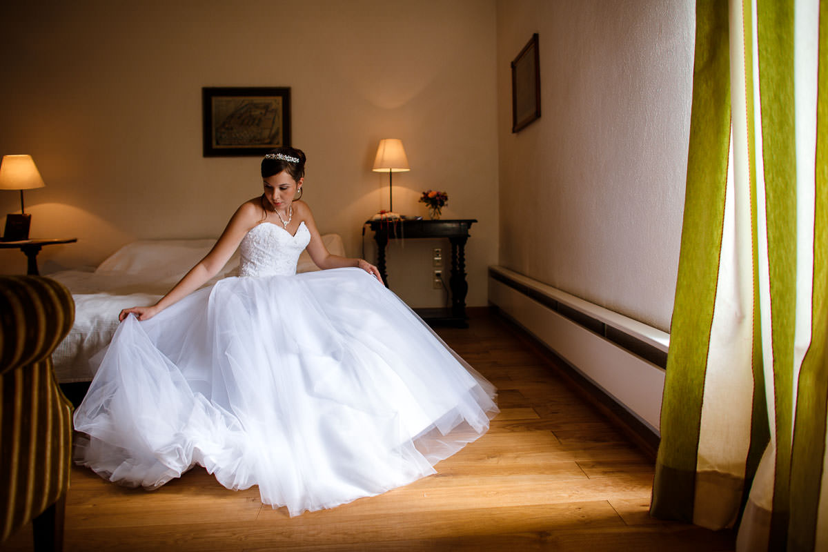 Hochzeitsfoto Braut Mittelburg Neckarsteinach