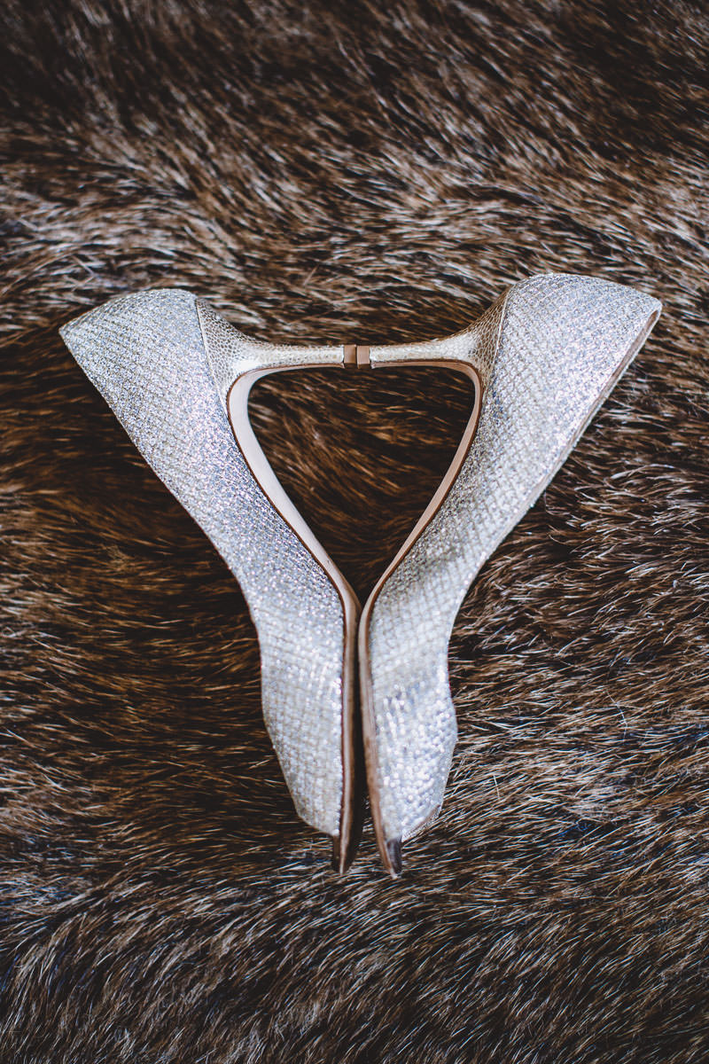 Detail Brautschuhe in Wiesbaden