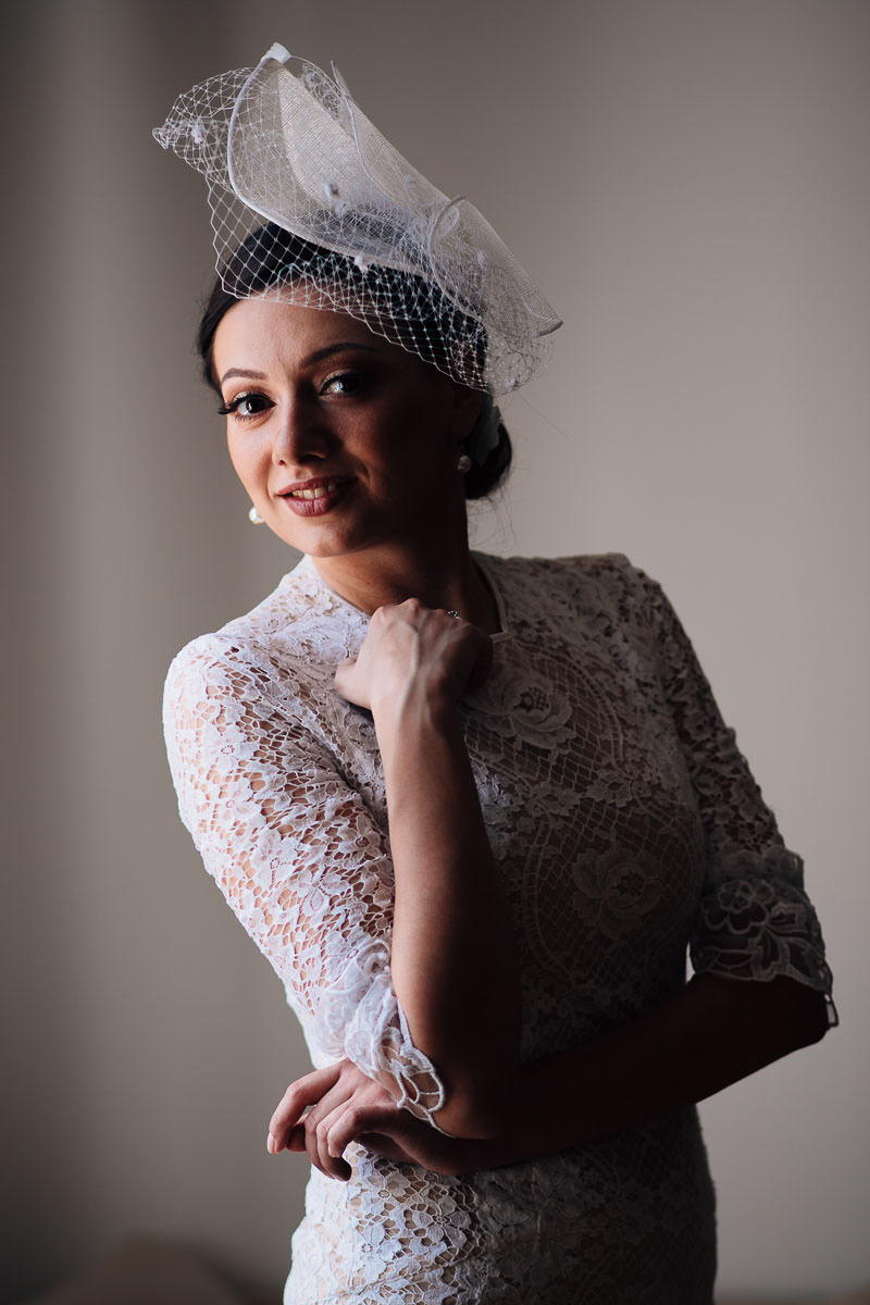 Hochzeitsfoto Braut Villa Rothschild in Königstein