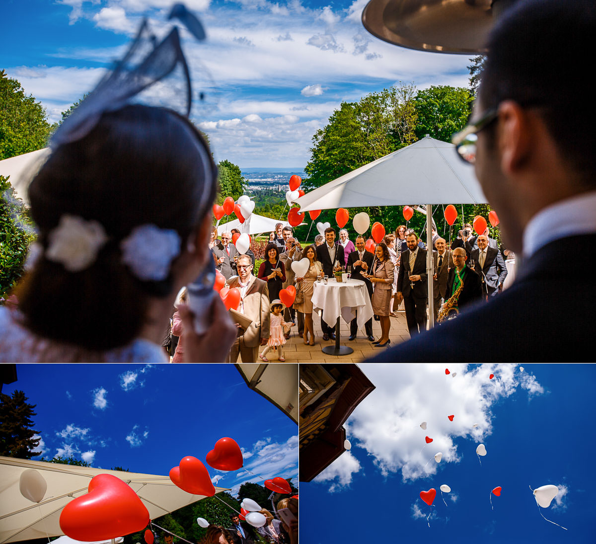 Luftballon steigen lasssen in der Villa Rothschild in Königstein