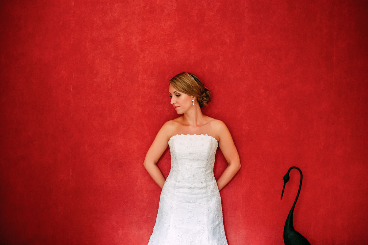 Hochzeitsfoto der Braut im Hohen Darsberg