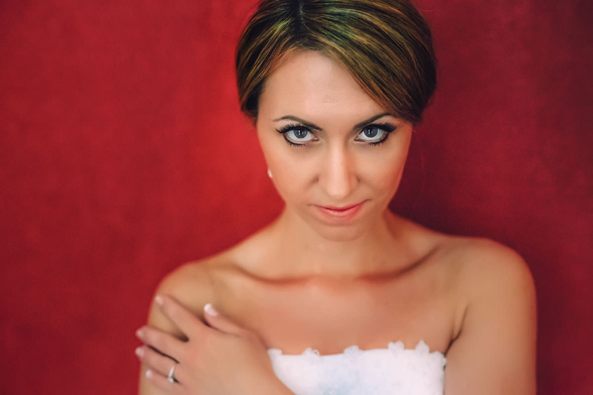 Hochzeitsfoto der Braut im Hohen Darsberg