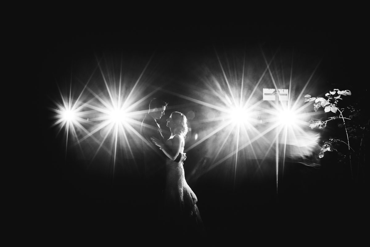 Hochzeitsfoto bei Nacht Hoher Darsberg