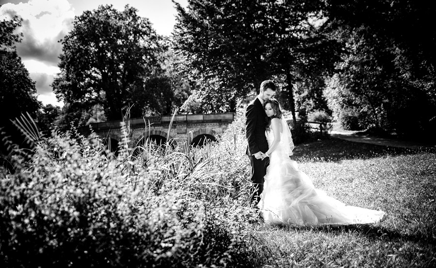 Hochzeitsfotograf Aschaffenburg Park Schönbusch Portrait Brautpaar