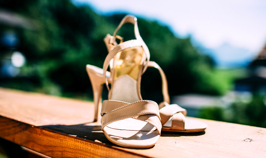 Hochzeit am Schliersee Details Brautschuhe