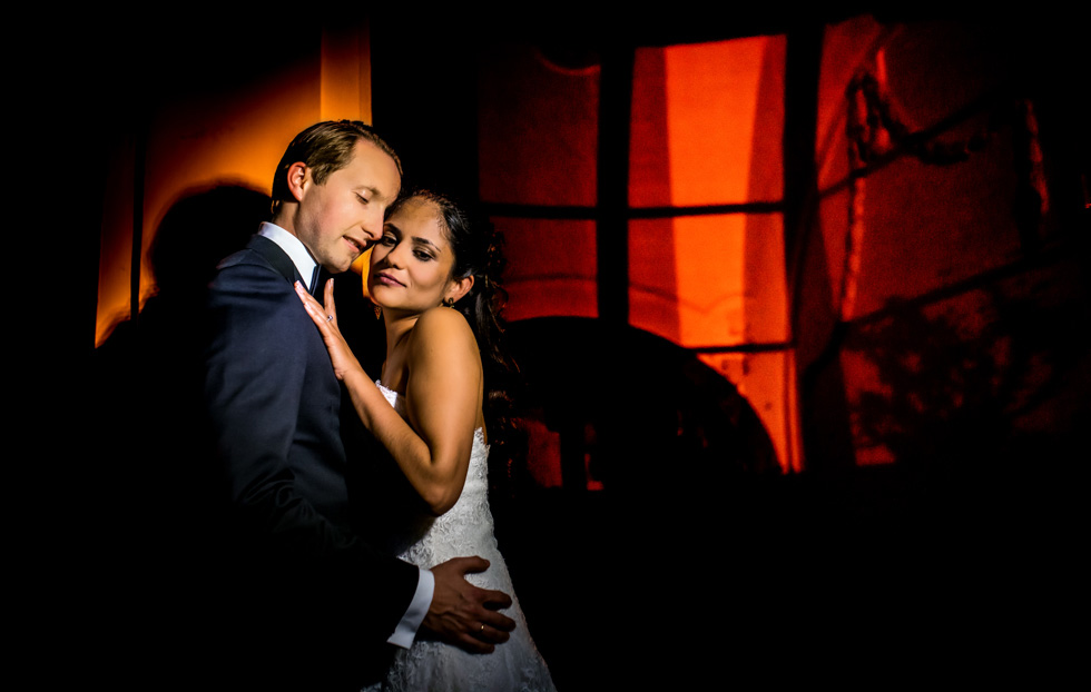 Hochzeitsfotograf Passau Portraitbilder Brautpaar bei Nacht