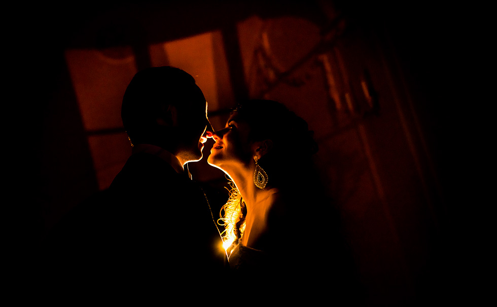 Hochzeit Fotograf Passau Portraitbilder Brautpaar bei Nacht