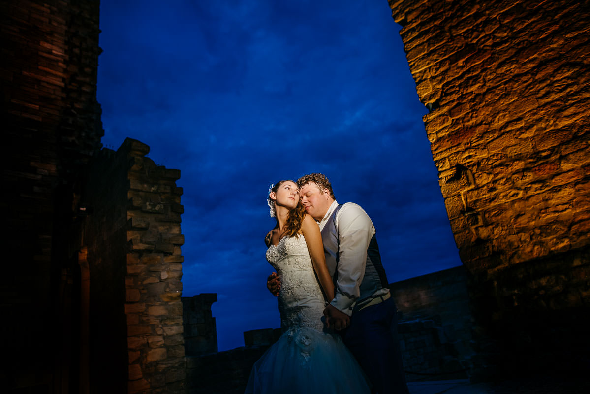 Hochzeitsfotos bei Nacht Hambacher Schloss
