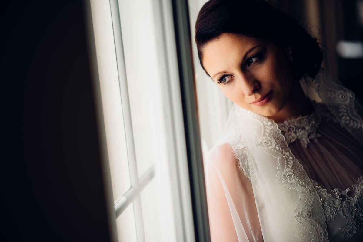 Hochzeitsfotos der Braut im Schloss Wackerbarth