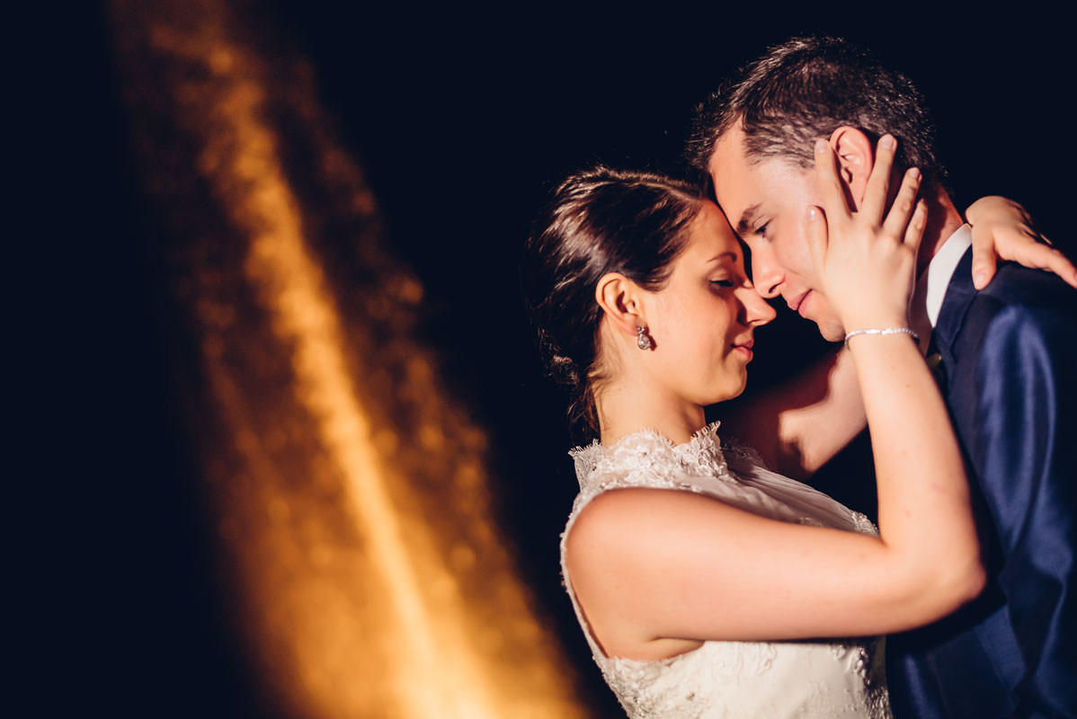 Hochzeitsbilder bei Nacht im Schloss Wackerbarth