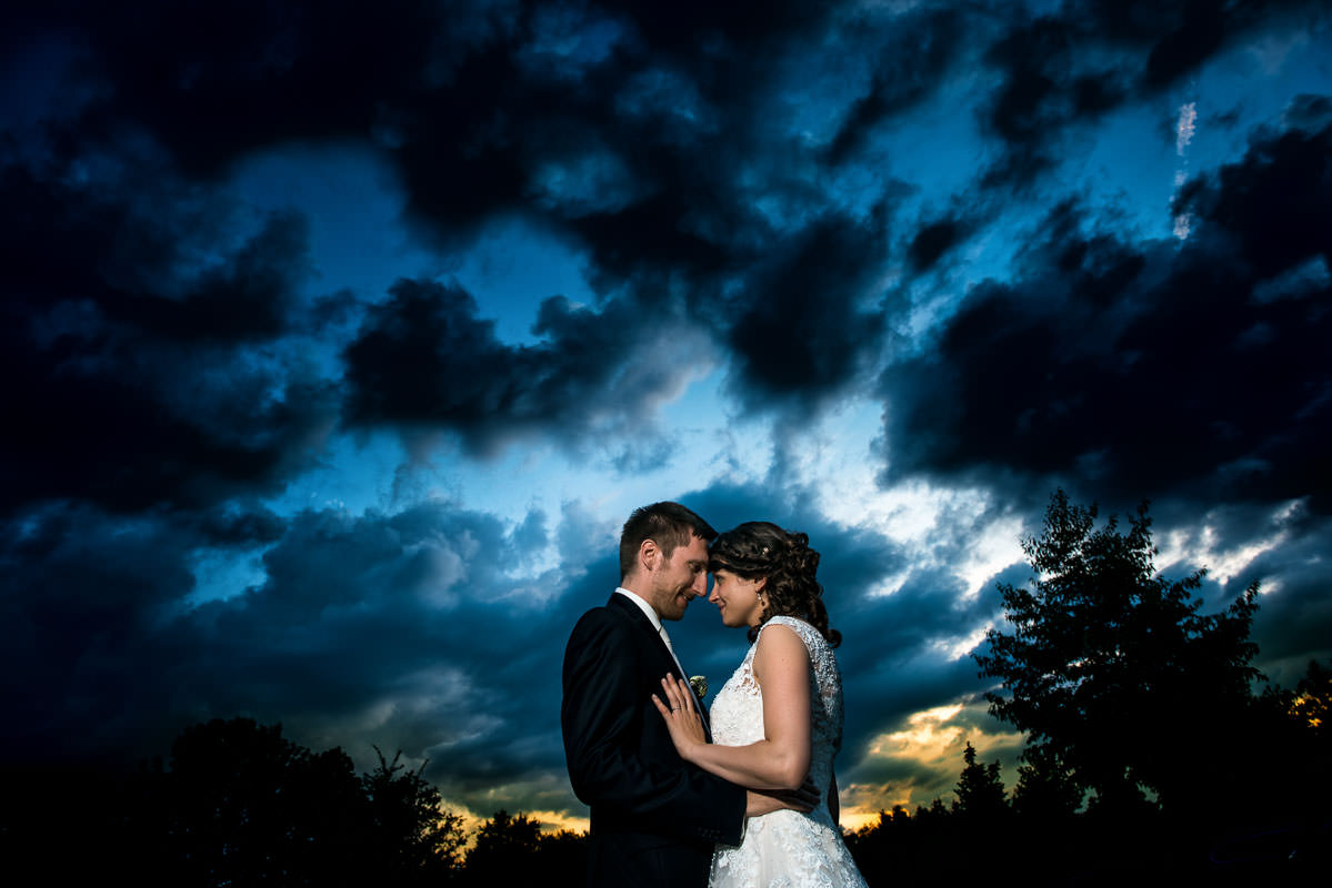 Hochzeitsfotos bei Nacht Gräflicher Park