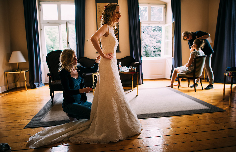Hochzeitsreportage Schloss Heinsheim getting ready