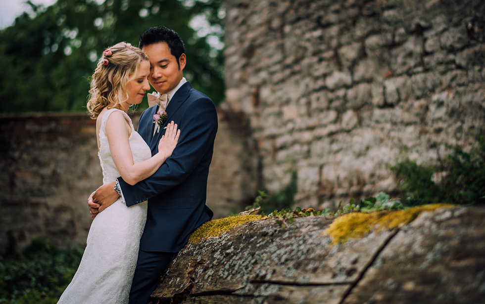 Hochzeisfotograf Schloss Heinsheim Portraitbilder Brautpaar