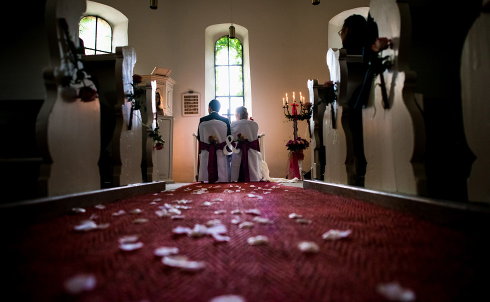 Hochzeitsreportage Schloss Heinsheim Bad Rappenau Trauung in der Kapelle