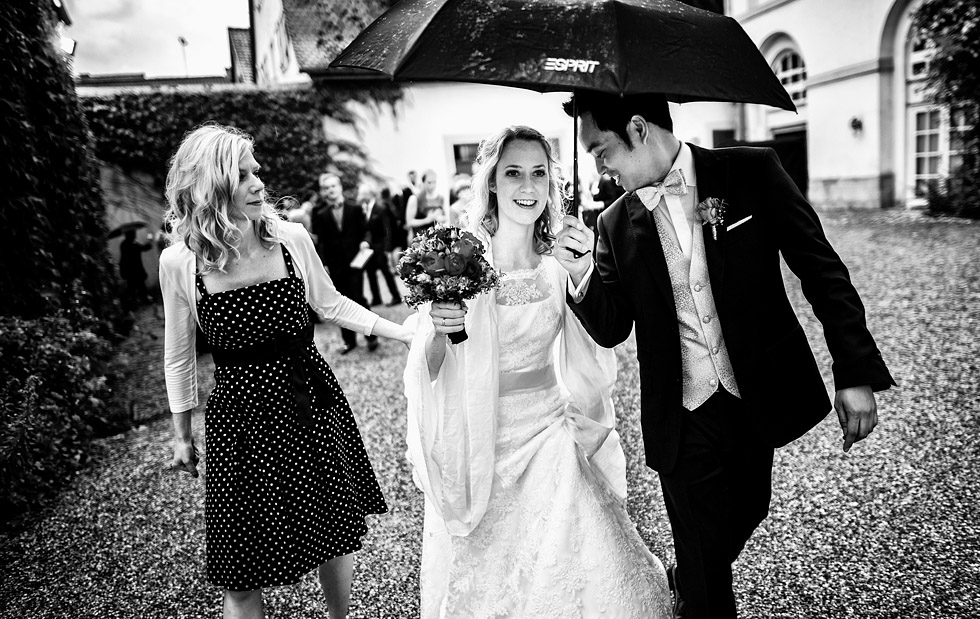 Hochzeitsreportage Schloss Heinsheim Bad Rappenau Sektempfang