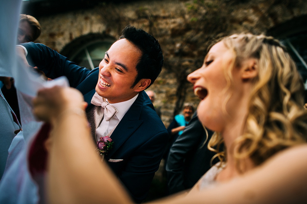 Hochzeitsreportage Schloss Heinsheim Bad Rappenau Sektempfang