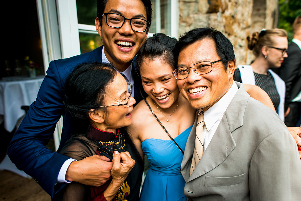 Hochzeitsreportage Schloss Heinsheim Bad Rappenau Sektempfang