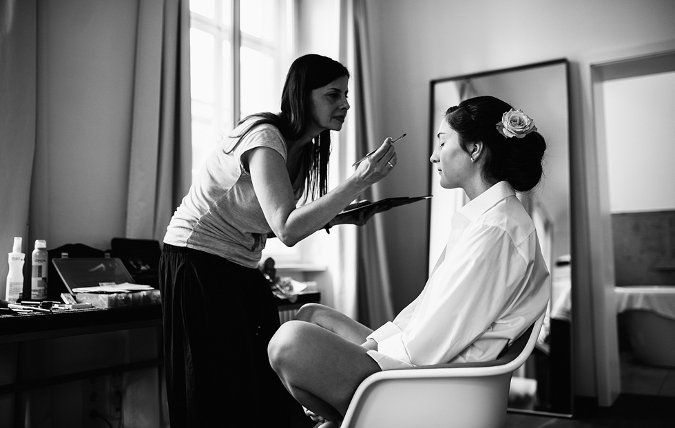Hochzeit Heidelberg Art Hotel getting ready