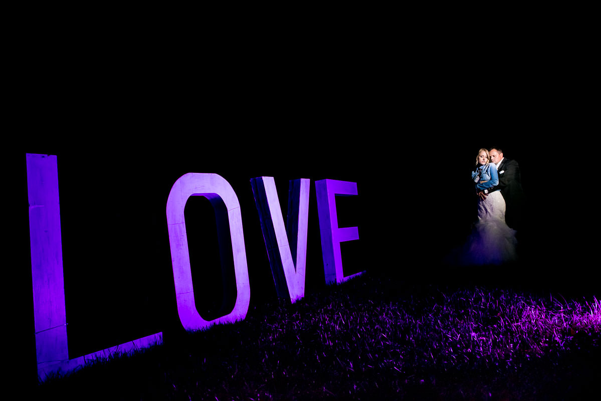 Hochzeitsfoto Hoher Darsberg bei Nacht 