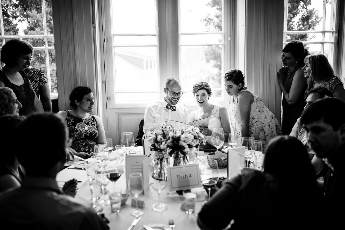 Hochzeitsfeier in der Gutsvilla im Weingut von Winning