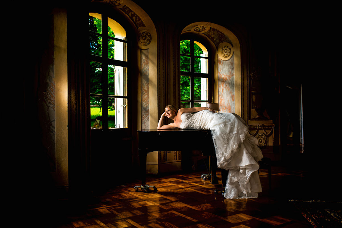 Brautfoto im Schloss Assumstadt