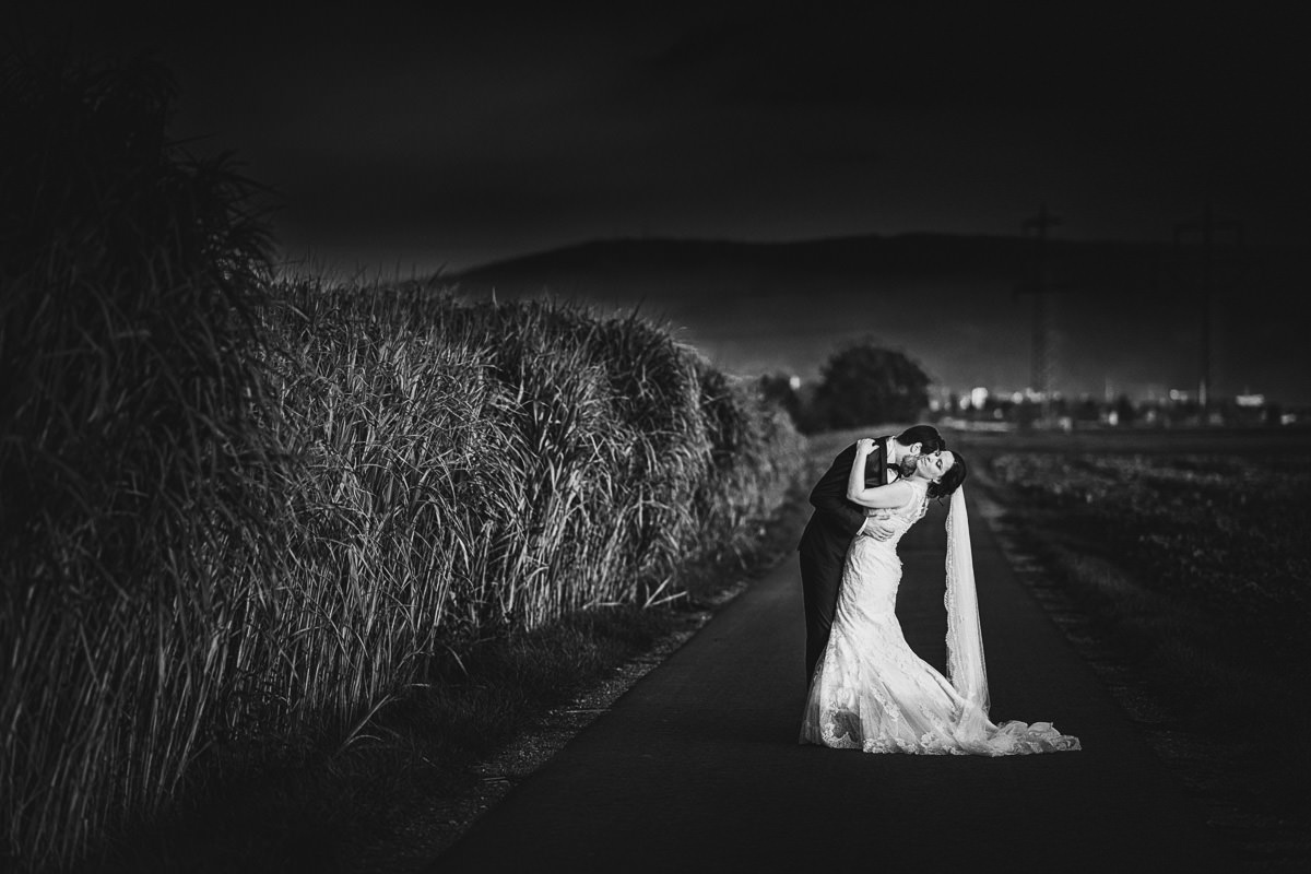 dramatisches Portrait Hochzeit Grenzhof Heidelberg
