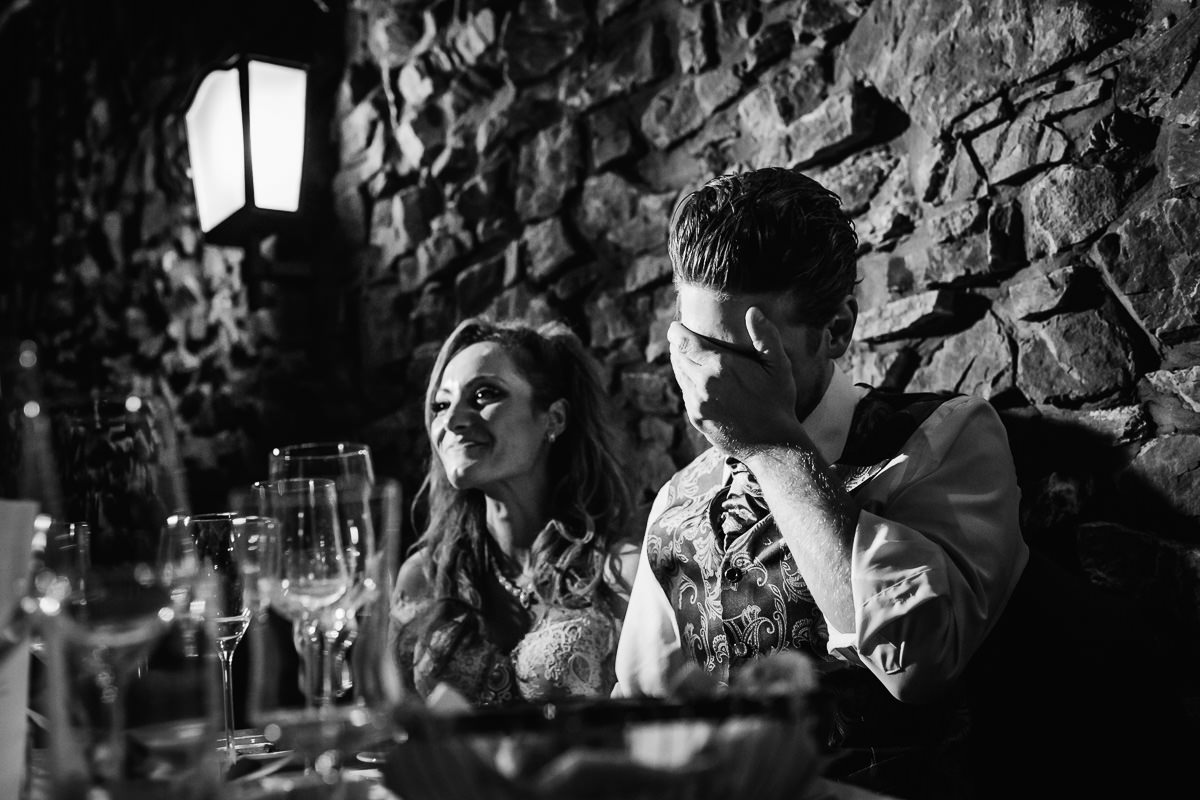 Hochzeitsreportage Burg Schwarzenstein Reden am Abend