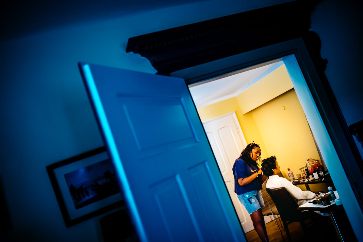 Hochzeit La Villa getting ready Braut