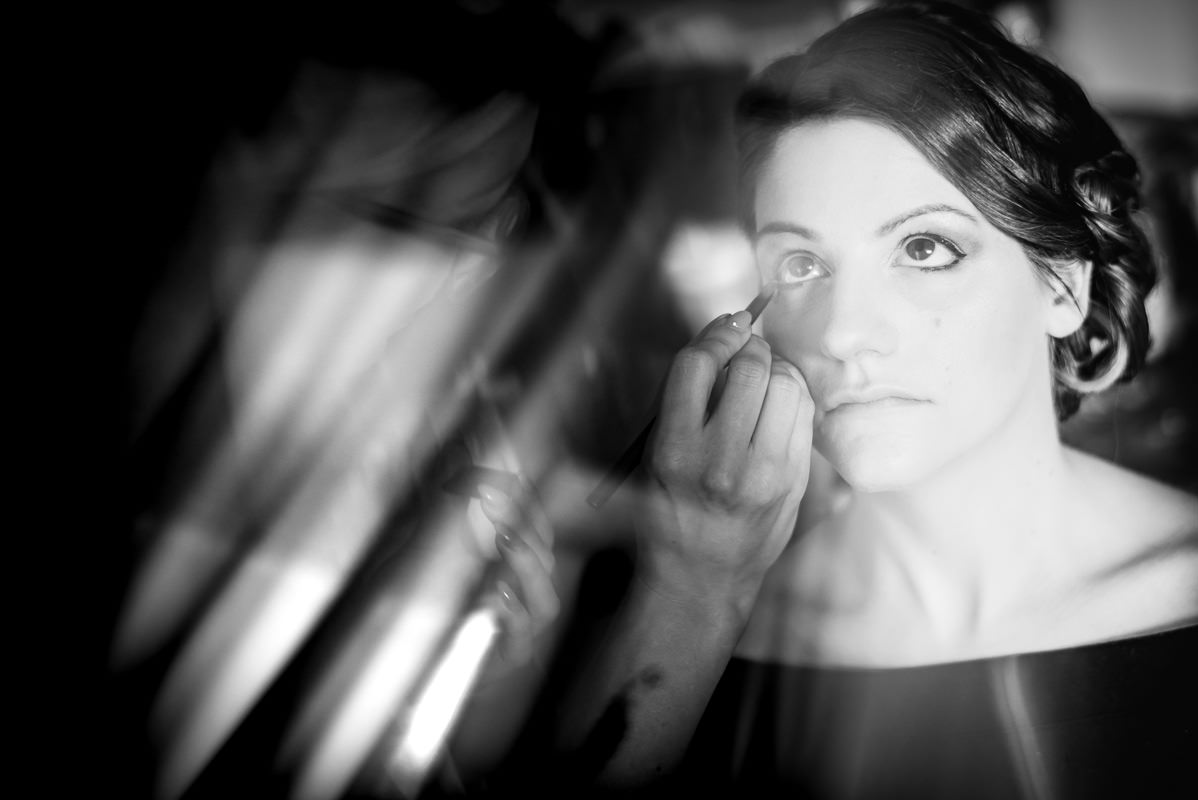 getting ready Braut in Schwetzingen