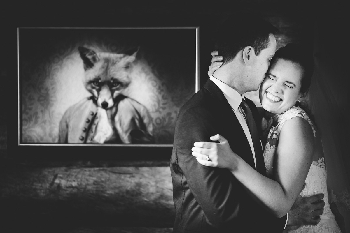 Hochzeitsportraits in der Ernst August Hütte des Landhotel Voshövel