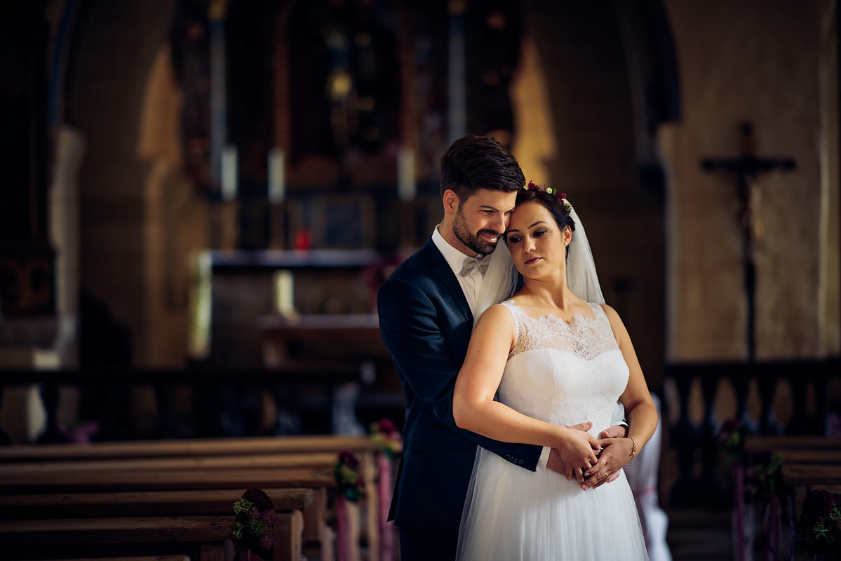 Hochzeitsbilder in der Michaelskirche in Gundelsheim