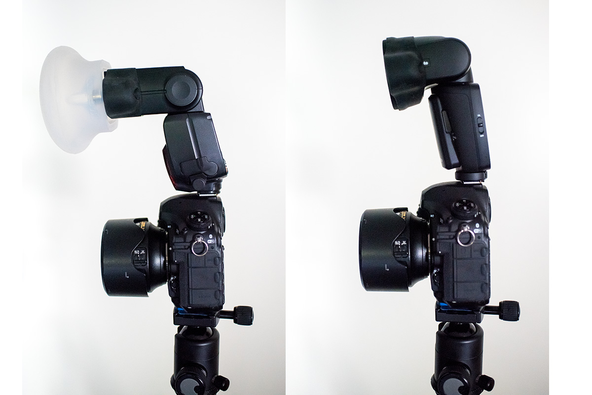 Test Profoto A1 mit Blitz und Diffusor