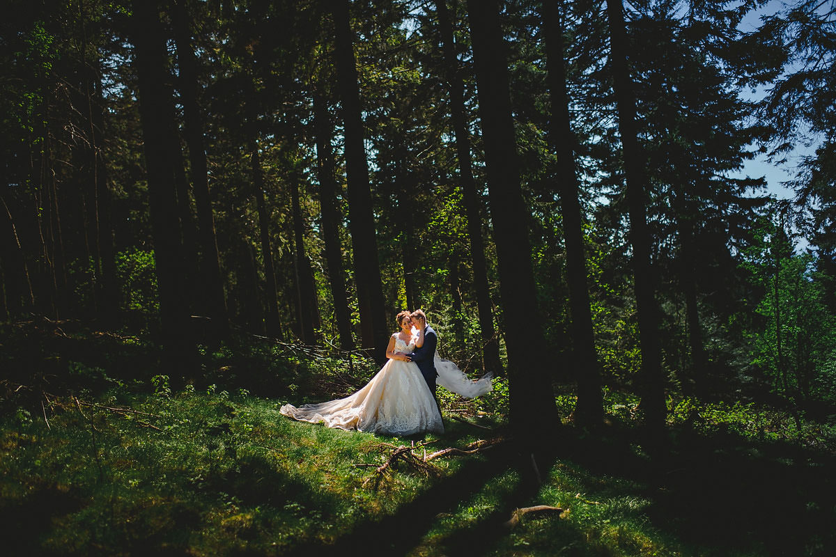 Hochzeitsfotos am Feldberg Brautpaarportraits