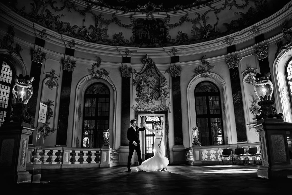 Hochzeitsfotos Schloss Bruchsal