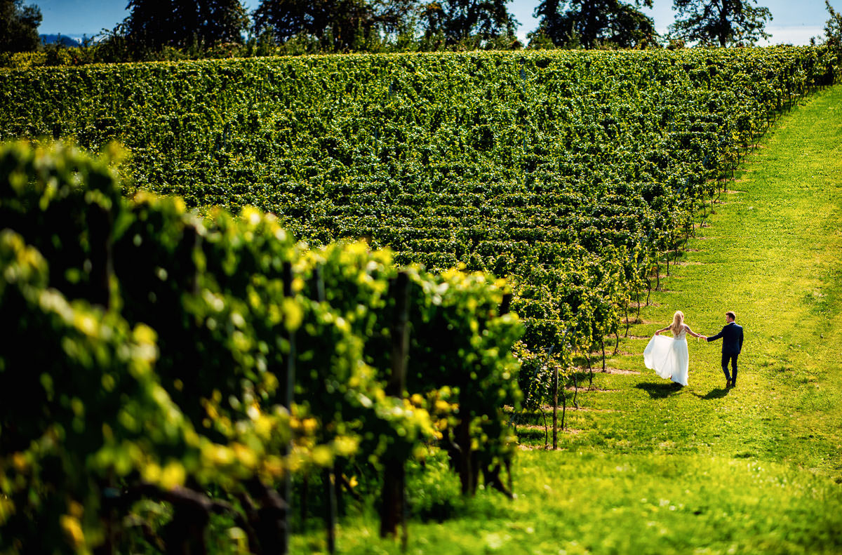 Hochzeitsfotos in Meersburg auf dem Höhenweg
