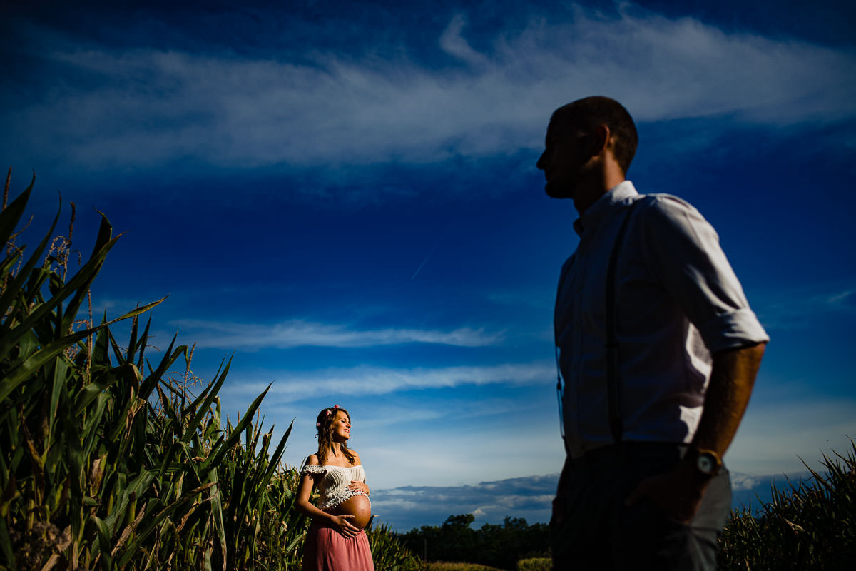 Babybauch Fotoshooting Mannheim outdoor