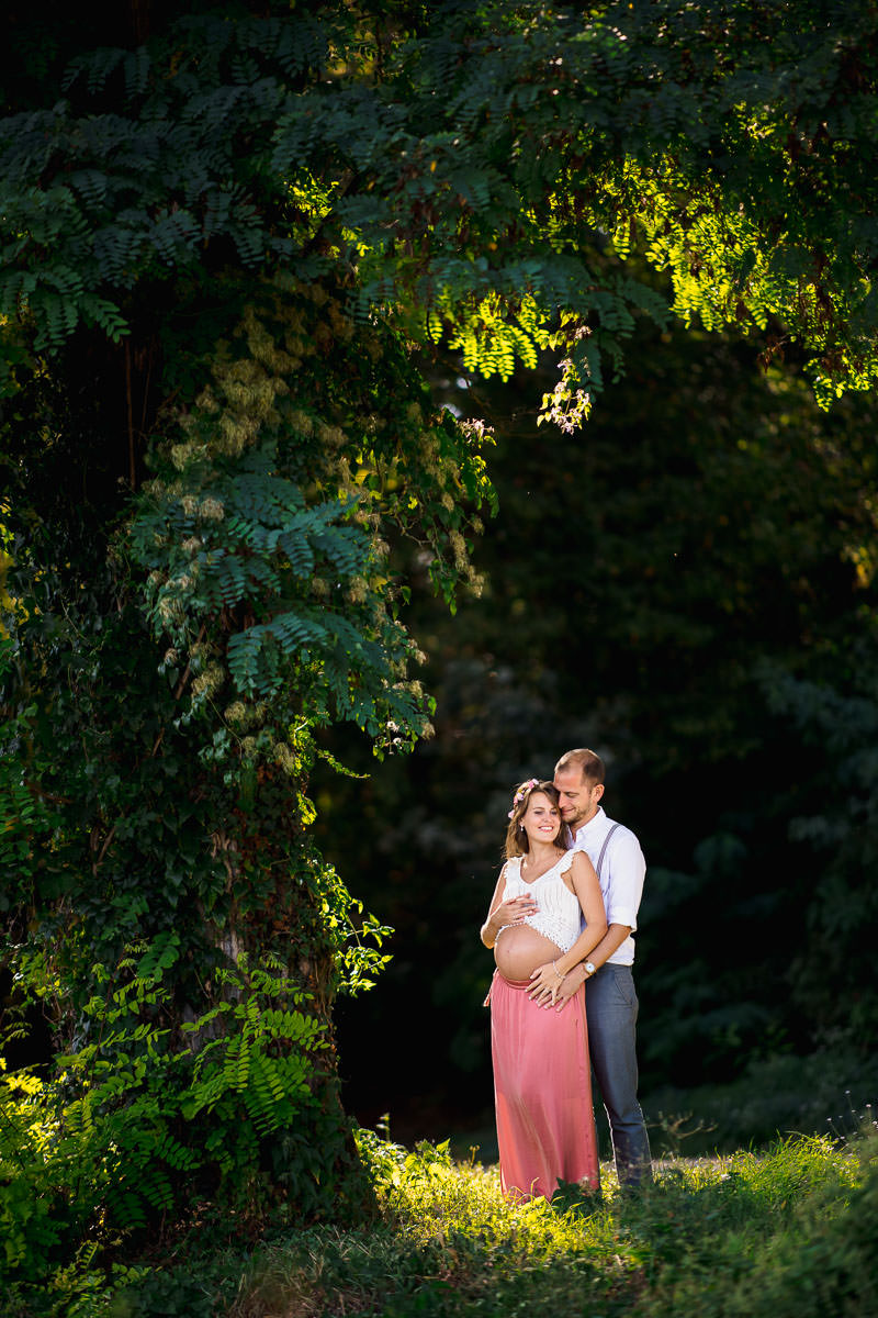 Babybauch Fotografie mit Partner