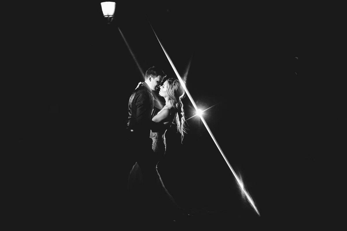 Hochzeit Schloss Liebenstein Brautpaarshooting bei Nacht